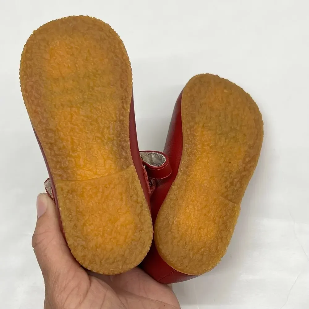 NWT Toke Size 19 (USA 3) Red Mary Janes